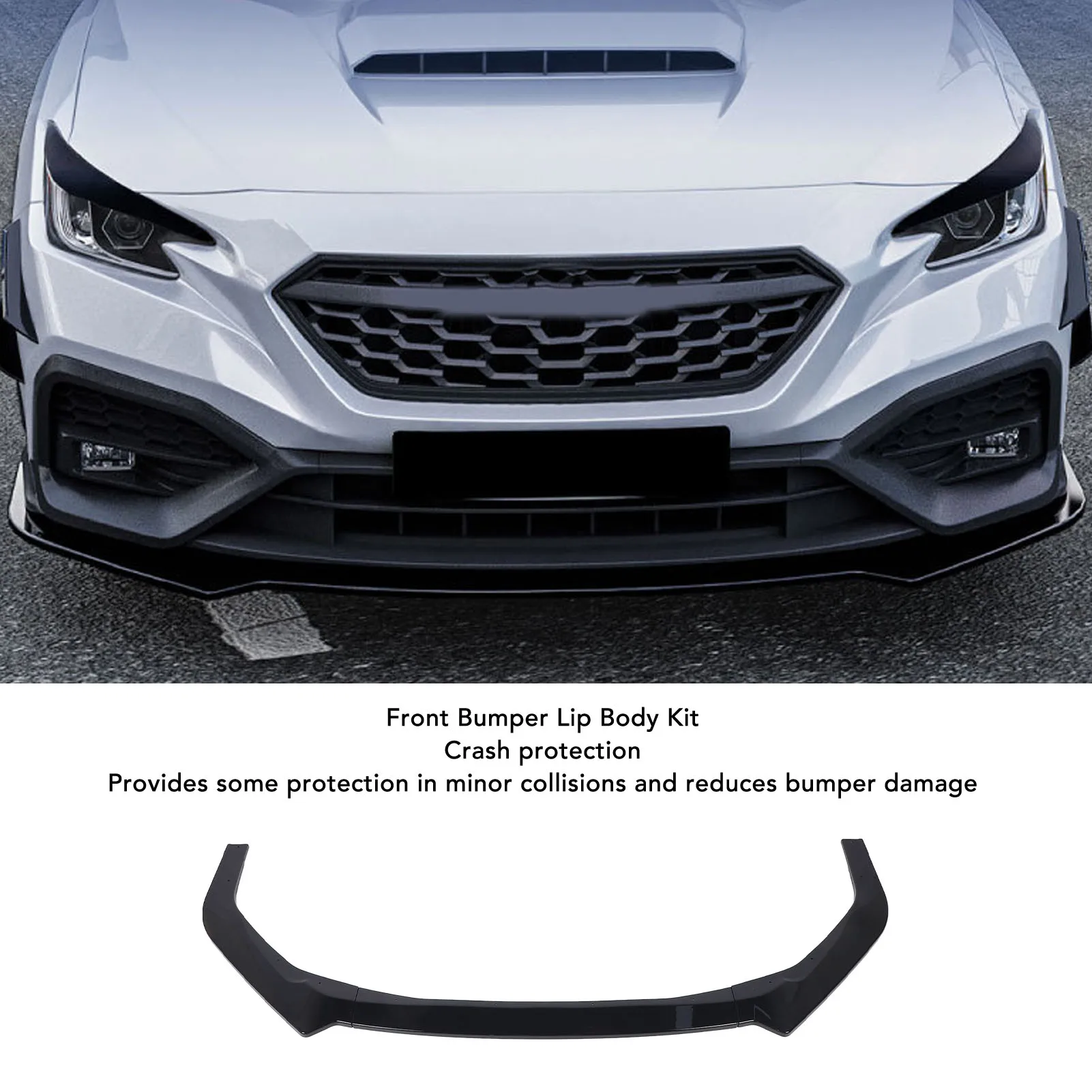 3 Pcs Front Bumper Lip Body Kit Glossy Black Crash Protection Sporty Look Front Lip Chin Splitter for WRX STI VB 2022 Onwards
3 Pcs Front Bumper Lip Body Kit Glossy Black Crash Protection Sporty Look Front Lip Chin Splitter for WRX STI VB 2022 Onwards