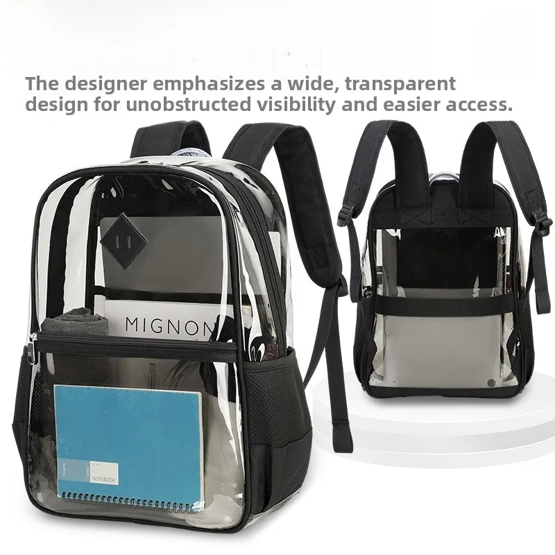 Transparent Waterproof Large Capaci Student Bapa Double oulder Bag for High School Students Cross-Border Busin Sup...
Transparent Waterproof Large Capaci Student Bapa Double oulder Bag for High School Students Cross-Border Busin Sup...