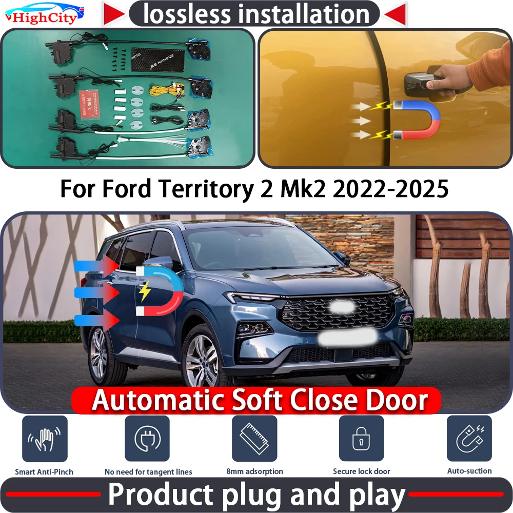 HighCity Electric Closing Door Lock Actuator for Ford Territory 2 Mk2 2022-2025 Soft Close Power Latch System Auto Pull Door
HighCity Electric Closing Door Lock Actuator for Ford Territory 2 Mk2 2022-2025 Soft Close Power Latch System Auto Pull Door