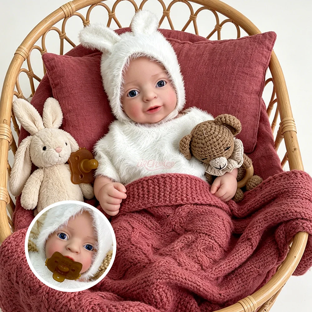 17Inch Realistic Silicone Reborn Baby Dolls Girl Handcrafted Painted Reborn Doll Soft Weighted Cuddle Gift For Christmas Holiday
17Inch Realistic Silicone Reborn Baby Dolls Girl Handcrafted Painted Reborn Doll Soft Weighted Cuddle Gift For Christmas Holiday
