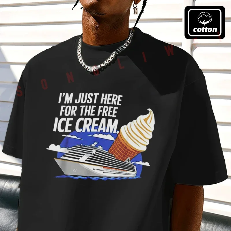 2026 Shirt Cotton Casual I'M Just Here For The Free Ice Cream Cruise Ship Vacation Moto T-shirts Mens Summer Top Tee
2026 Shirt Cotton Casual I'M Just Here For The Free Ice Cream Cruise Ship Vacation Moto T-shirts Mens Summer Top Tee