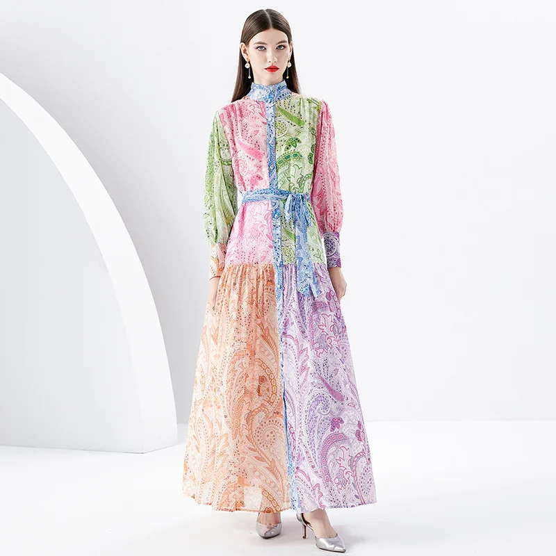 Spring 2024 Early Spring Holiday Sle Long Printed Dr Painted Floral Lantern Sve Stand Collar Maxi Dr
Spring 2024 Early Spring Holiday Sle Long Printed Dr Painted Floral Lantern Sve Stand Collar Maxi Dr