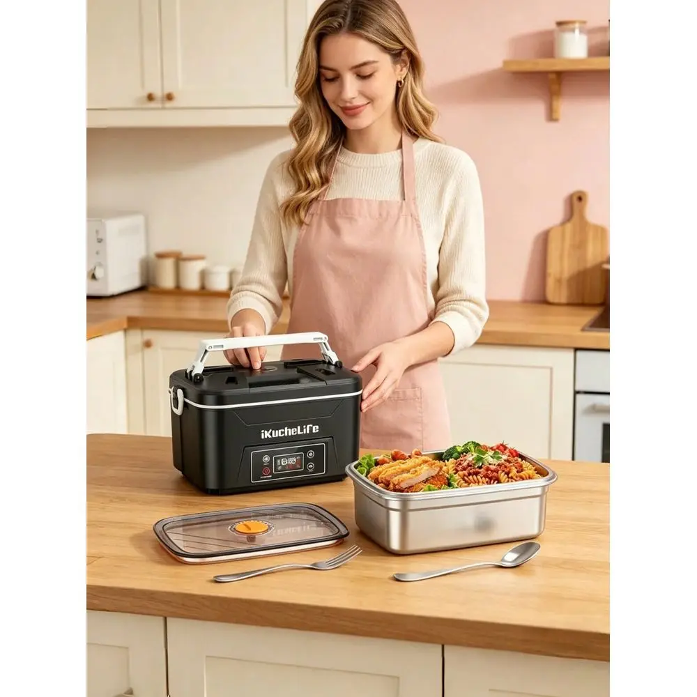 Leakproof Rechargeable Electric Lunch Box With Removable Divider 5Sided Rapid Heating Digital Display Portable Food Warmer For
Leakproof Rechargeable Electric Lunch Box With Removable Divider 5Sided Rapid Heating Digital Display Portable Food Warmer For