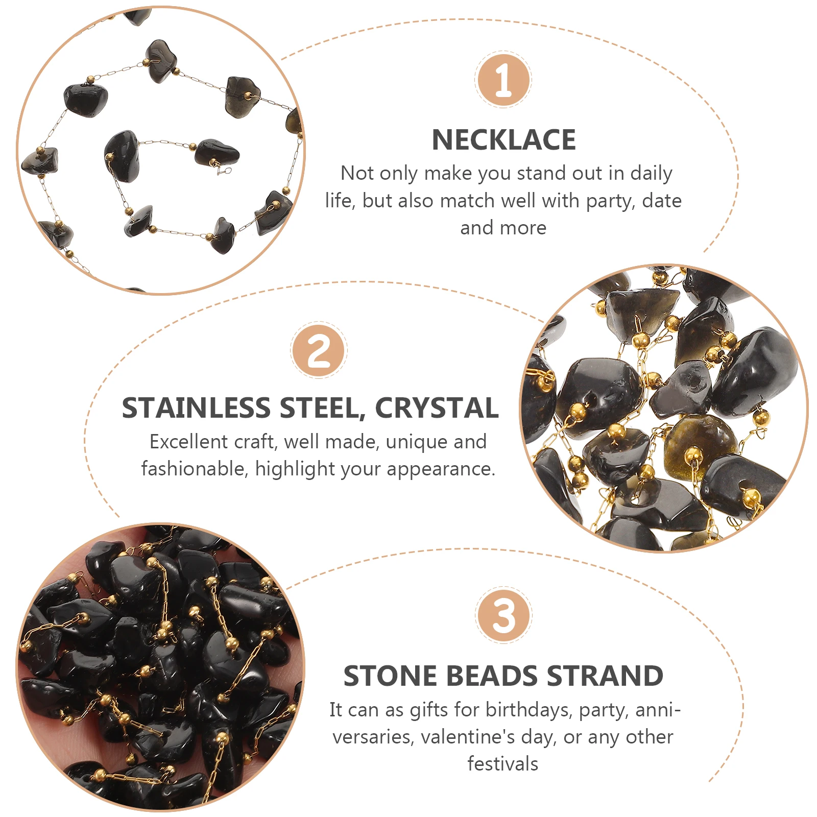 Natural Stone Bead Strands Crystal Beaded Chain Diy Jewelry Making Material Garland Roll For Crafts Anklet Necklace Key Chains
Natural Stone Bead Strands Crystal Beaded Chain Diy Jewelry Making Material Garland Roll For Crafts Anklet Necklace Key Chains