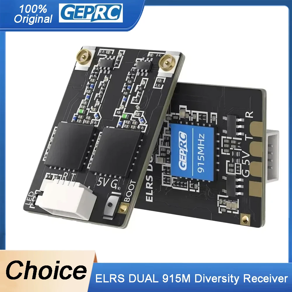 GEPRC ELRS DUAL 915M Diversity Receiver 915Mhz 868MHz ExpressLRS Module Built-in WIFI RC Airplane FPV Long Range Drone DIY Part
GEPRC ELRS DUAL 915M Diversity Receiver 915Mhz 868MHz ExpressLRS Module Built-in WIFI RC Airplane FPV Long Range Drone DIY Part