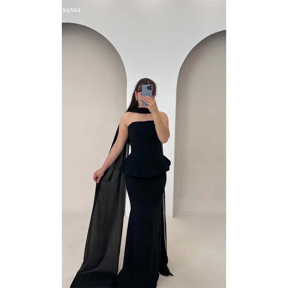 Sansa Customized Black Strapless Mermaid Prom Dresses Zip Floor-length فساتين سهرة Elegant Sleeveless فساتين للمناسبات الخاصة
Sansa Customized Black Strapless Mermaid Prom Dresses Zip Floor-length فساتين سهرة Elegant Sleeveless فساتين للمناسبات الخاصة
