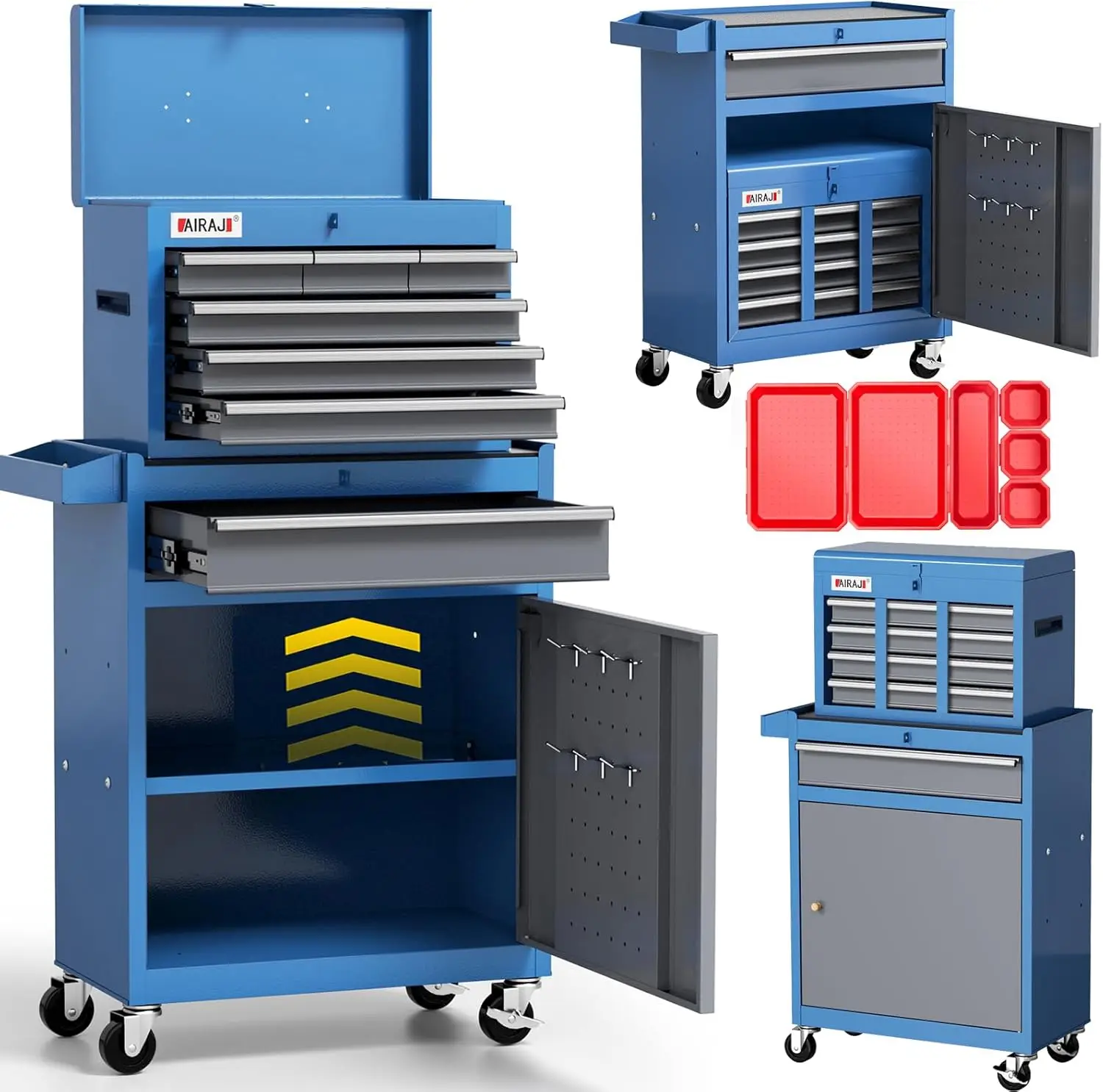 Tool Chest 7-Drawer | 40'' Large Rolling Tool Chest with Wheels | Detachable Top Metal Tool Box | Garage Storage Cabinet for Rep
Tool Chest 7-Drawer | 40'' Large Rolling Tool Chest with Wheels | Detachable Top Metal Tool Box | Garage Storage Cabinet for Rep