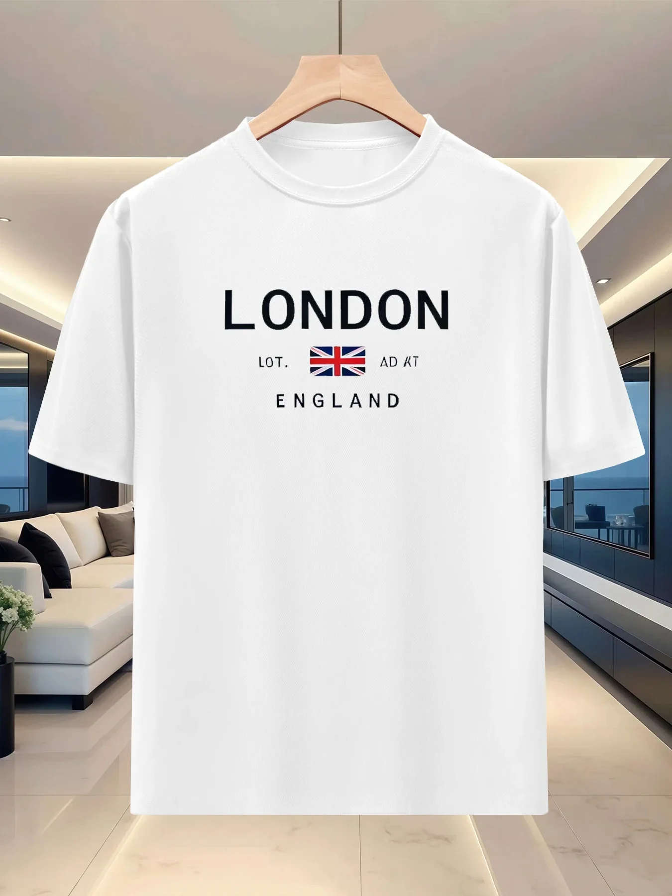 2026 Men's Round Neck Short Sleeve T-shirt Casual Sporty Versatile European American Lettering London Print Tops Breathable Tee
2026 Men's Round Neck Short Sleeve T-shirt Casual Sporty Versatile European American Lettering London Print Tops Breathable Tee