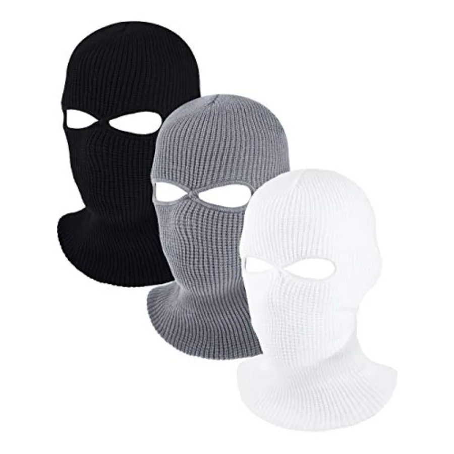 Blulu 3 Pack 2 Hole Ski Masks Winter Knitted Ski Masks Balaclava Warm Full Face Windproof for Men Women Sports Outdoor
Blulu 3 Pack 2 Hole Ski Masks Winter Knitted Ski Masks Balaclava Warm Full Face Windproof for Men Women Sports Outdoor