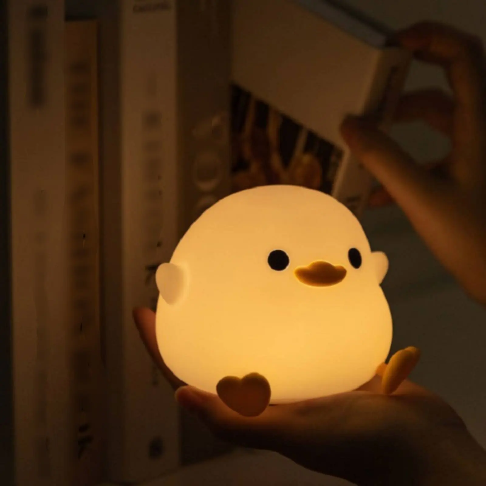 Silicone Duck Lamp USB Rechargeable Duck Night Light Silicone Lamp Dimmable Home Decor Portable for Children
Silicone Duck Lamp USB Rechargeable Duck Night Light Silicone Lamp Dimmable Home Decor Portable for Children