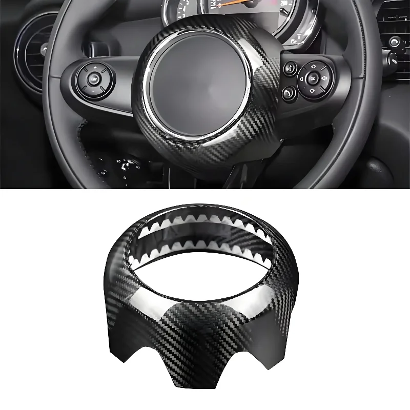 For BMW MINI Cooper F54 F55 F56 F57 F60 Real Dry Carbon Fiber Steering Wheel Cover Frame Air Bag Lid Cover Markings Interior
For BMW MINI Cooper F54 F55 F56 F57 F60 Real Dry Carbon Fiber Steering Wheel Cover Frame Air Bag Lid Cover Markings Interior
