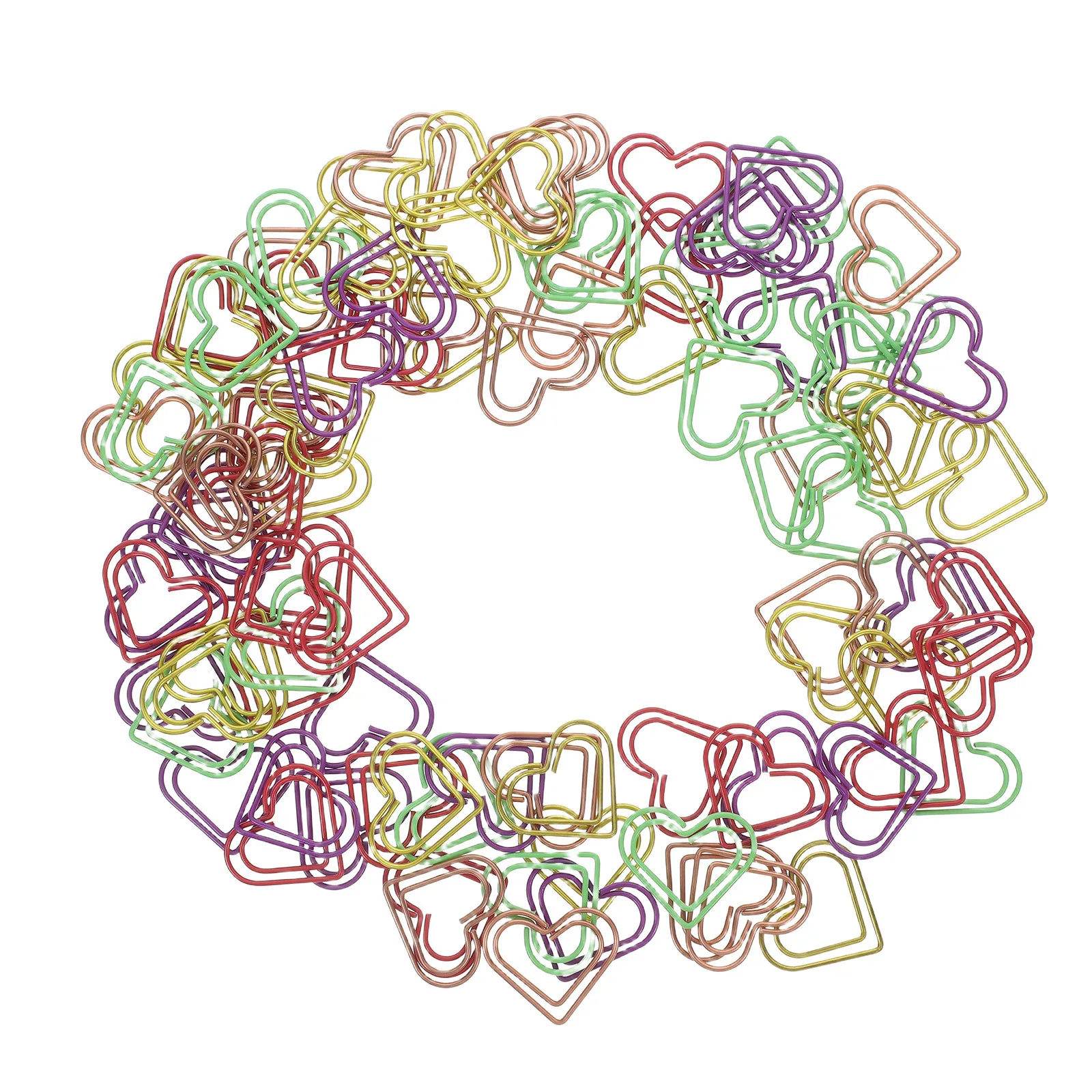 100Pcs Heart Shaped Paper Clips Stylish Small Clips for Paper Documents Journals Notebooks Planner Binder Organize Home Office
100Pcs Heart Shaped Paper Clips Stylish Small Clips for Paper Documents Journals Notebooks Planner Binder Organize Home Office