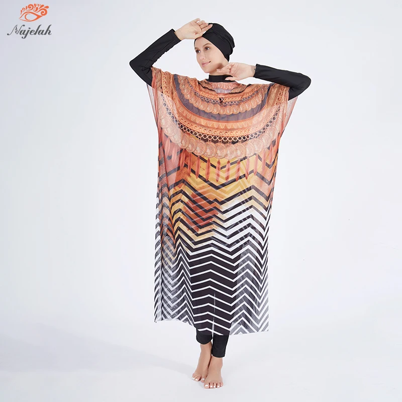 Muslim Modest Swimwear Women Hijab Swimsuit Long Sleeve Swimming Suit Islamic Cover Ups Burkini Hijabs For Woman Bathing Swim
Muslim Modest Swimwear Women Hijab Swimsuit Long Sleeve Swimming Suit Islamic Cover Ups Burkini Hijabs For Woman Bathing Swim