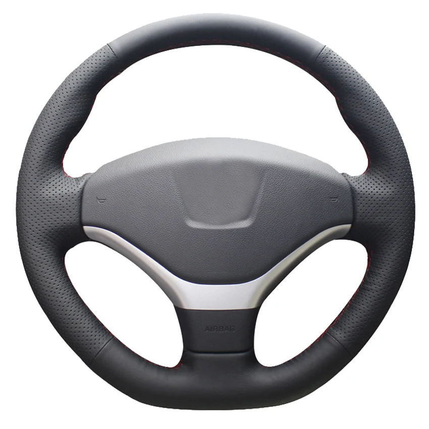 Black Genuine Leather Hand-Stitched Car Steering Wheel Cover For Peugeot 308 2012-2015 408 2013
Black Genuine Leather Hand-Stitched Car Steering Wheel Cover For Peugeot 308 2012-2015 408 2013