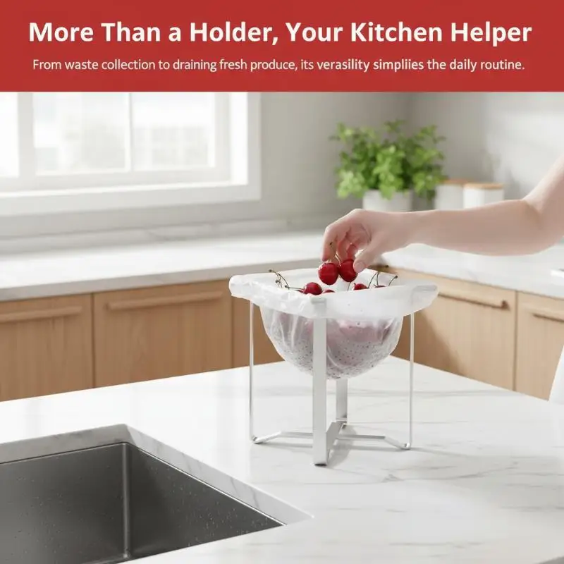 Convenient Stainless Steel Sink Strainer with Disposable Mesh Basket Holder for Easy Kitchen Management 1/2pcs
Convenient Stainless Steel Sink Strainer with Disposable Mesh Basket Holder for Easy Kitchen Management 1/2pcs