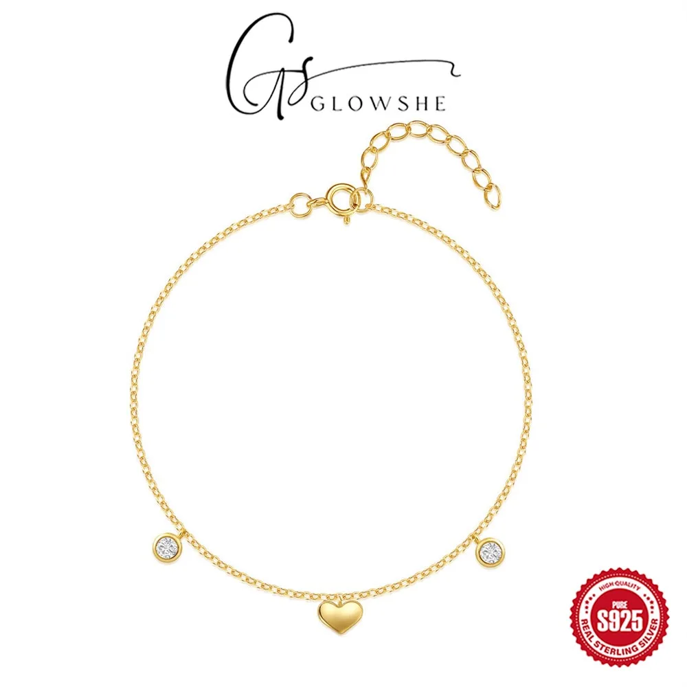 Glowshe браслет-цепочка из 100% стерлингового серебра 925 пробы с цирконием, повседневная одежда, ювелирные изделия, женский элегантный браслет, подарок на день годовщины
Glowshe браслет-цепочка из 100% стерлингового серебра 925 пробы с цирконием, повседневная одежда, ювелирные изделия, женский элегантный браслет, подарок на день годовщины