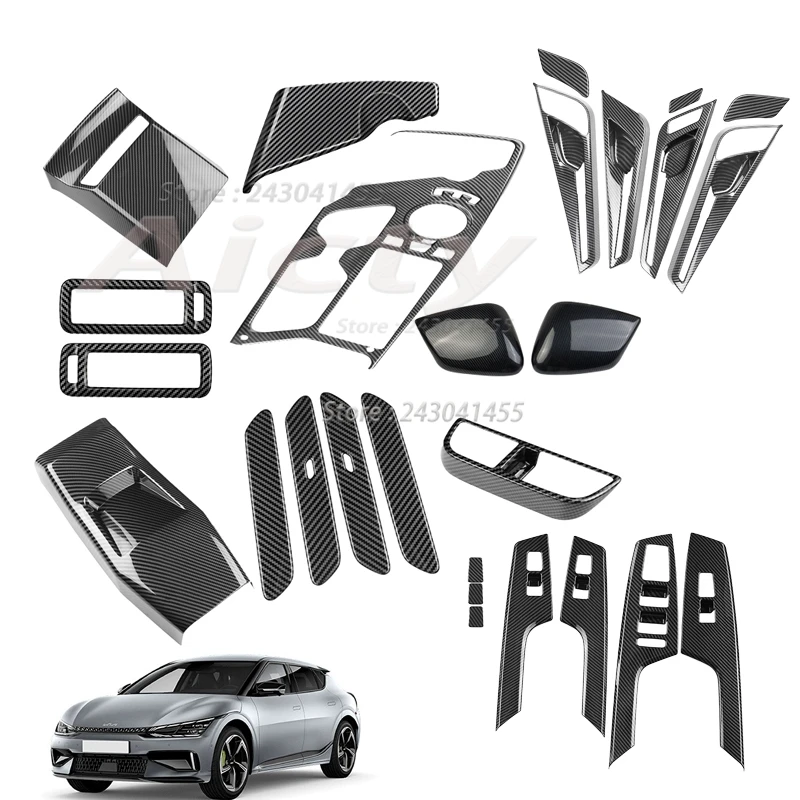 RHD for KIA EV6 GT Line 2021 2022 2023 Carbon Fiber Center Console Gear Shift Trim Inner Door Bowl Decoration Cover Accessories
RHD for KIA EV6 GT Line 2021 2022 2023 Carbon Fiber Center Console Gear Shift Trim Inner Door Bowl Decoration Cover Accessories