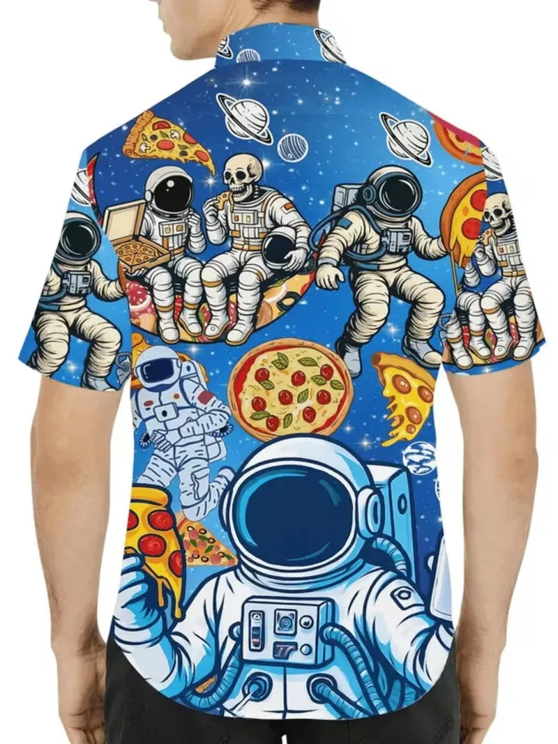 Men's Pepperoni Pizza Print Hawaiian Shirt Delicious Pizza Graphic Short Sleeve Button Down Aloha Shirt Food Lover Beach Shirt
Men's Pepperoni Pizza Print Hawaiian Shirt Delicious Pizza Graphic Short Sleeve Button Down Aloha Shirt Food Lover Beach Shirt