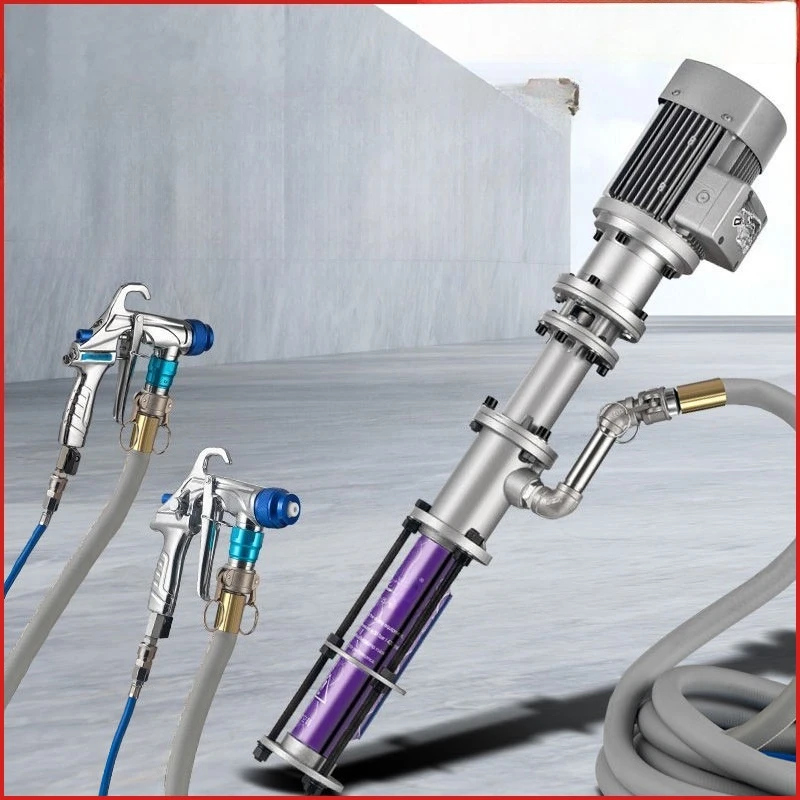 Brushless German small steel cannon exterior wall real stone paint spraying machine special
Brushless German small steel cannon exterior wall real stone paint spraying machine special