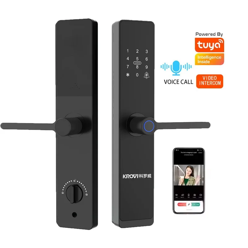 WIFI Connected Smart Locks for Wood Smart House System Cloud Data Storage Option Door Lock for Home Office
WIFI Connected Smart Locks for Wood Smart House System Cloud Data Storage Option Door Lock for Home Office