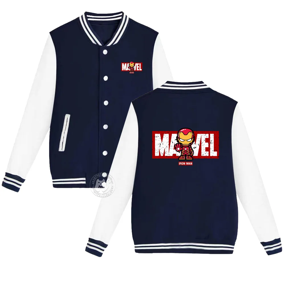 Superhero Kids Fall/Winter Thickened Thermal Jacket Iron Man Print Boys & Girls Baseball Uniform 2-14 years old Comfortable coat 
Superhero Kids Fall/Winter Thickened Thermal Jacket Iron Man Print Boys & Girls Baseball Uniform 2-14 years old Comfortable coat