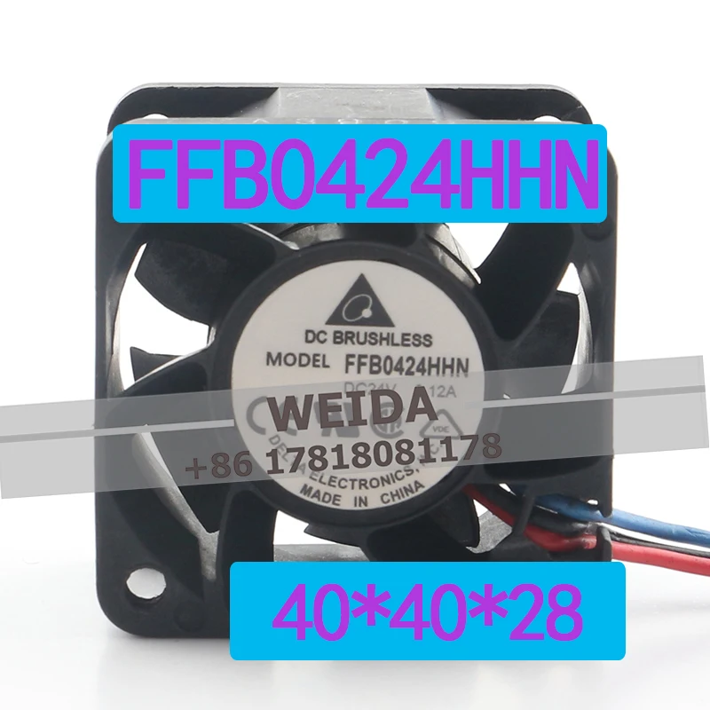 Delta 24V 0.12A AC EC 4028 cooling fan 4CM switch 3-wire silent double ball bearing inverter FFB0424HHN
Delta 24V 0.12A AC EC 4028 cooling fan 4CM switch 3-wire silent double ball bearing inverter FFB0424HHN