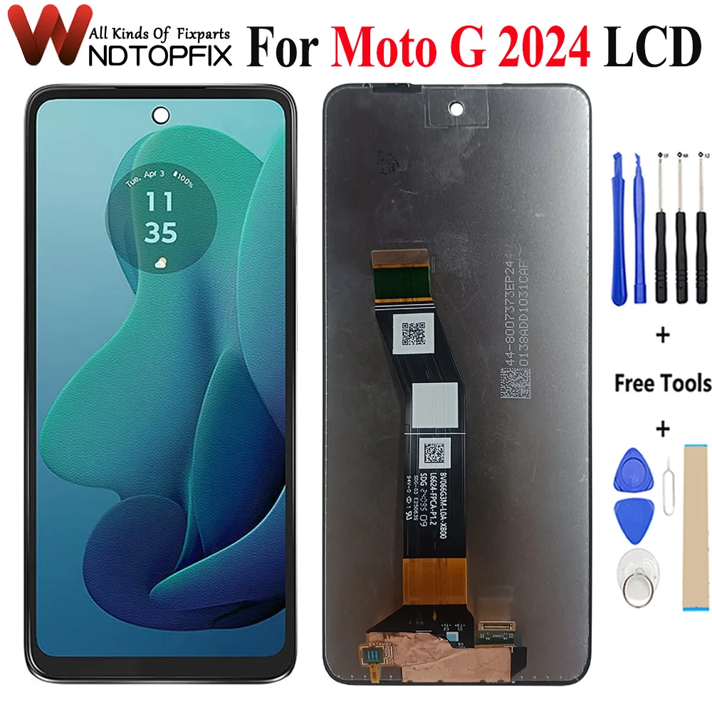 ЖК-дисплей 6,6 дюйма для Motorola Moto G 2024, сенсорный экран с рамкой, дигитайзер в сборе для Moto G 5G 2024, замена экрана
ЖК-дисплей 6,6 дюйма для Motorola Moto G 2024, сенсорный экран с рамкой, дигитайзер в сборе для Moto G 5G 2024, замена экрана