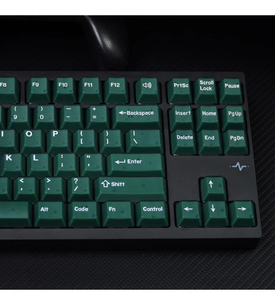 Two-color injection-molded mechanical keyboards: 61 75 87 980 emerald-themed keycaps original factory height
Two-color injection-molded mechanical keyboards: 61 75 87 980 emerald-themed keycaps original factory height