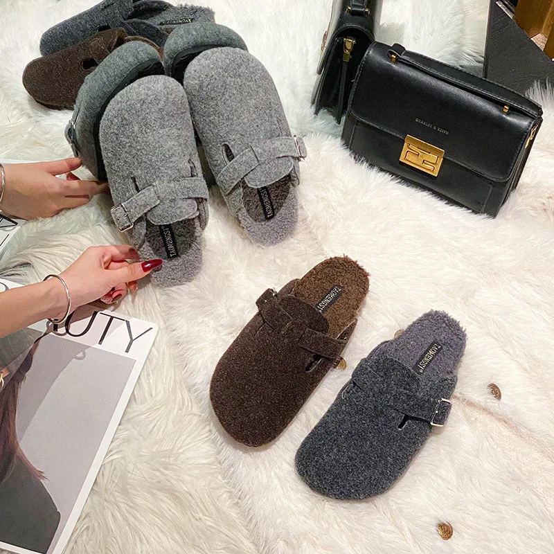 Шерстяная шерстяная теплая ленивая сумка с пряжкой в одно слово и пушистыми женскими тапочками на толстой подошве
Шерстяная шерстяная теплая ленивая сумка с пряжкой в одно слово и пушистыми женскими тапочками на толстой подошве