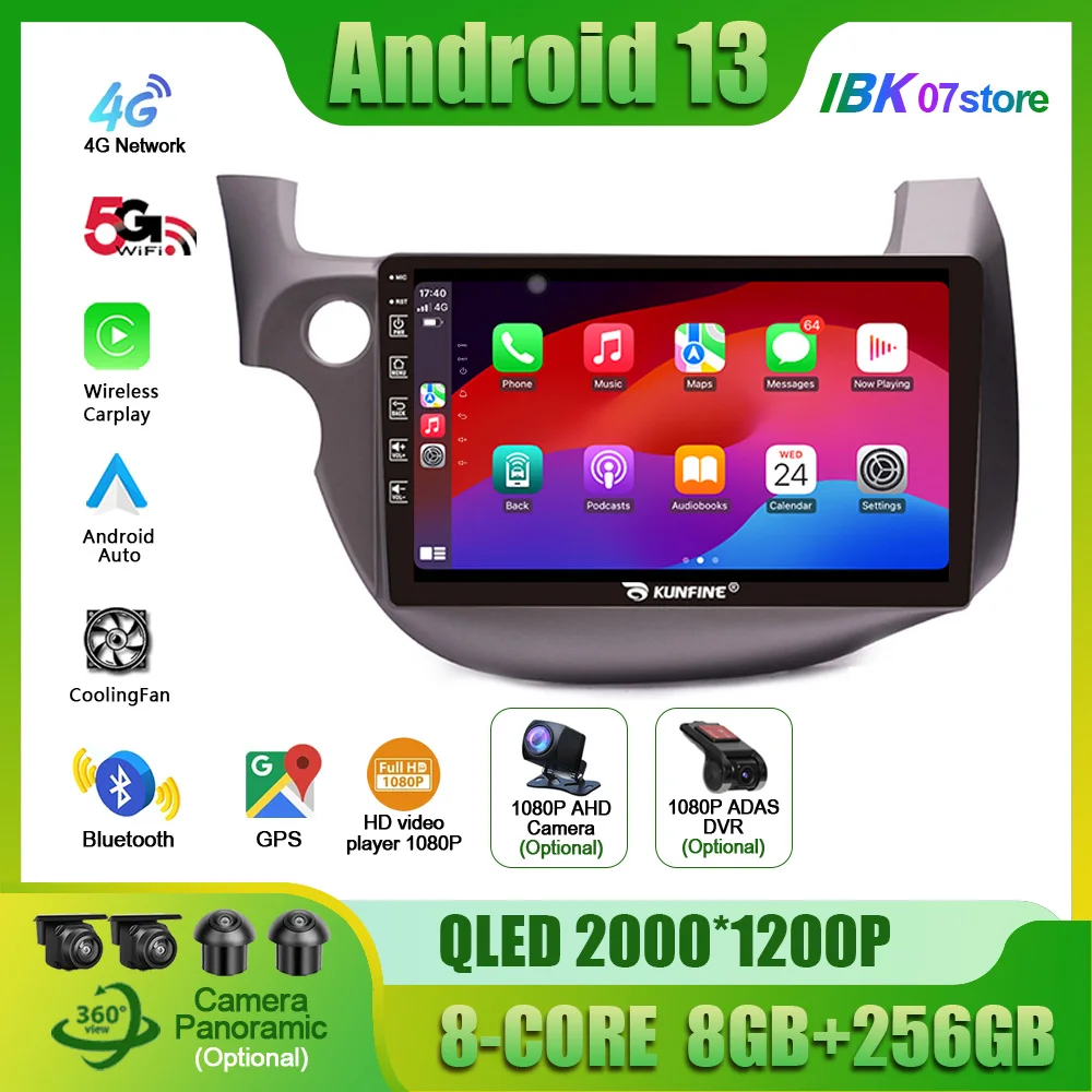 Android13 Car Radio For Honda Fit Jazz 2007 - 2013 Automotive Multimedia Player 4G WIFI GPS Car Radio Autoradio Video Carplay BT
Android13 Car Radio For Honda Fit Jazz 2007 - 2013 Automotive Multimedia Player 4G WIFI GPS Car Radio Autoradio Video Carplay BT