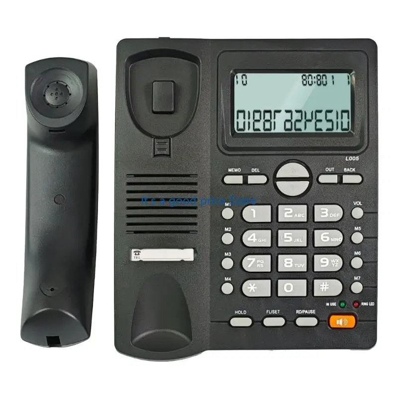 Fixed Line Phone With LCD Screen Telephone For Incoming Call Identification And Ergonomic Button Layout Classical Black
Fixed Line Phone With LCD Screen Telephone For Incoming Call Identification And Ergonomic Button Layout Classical Black