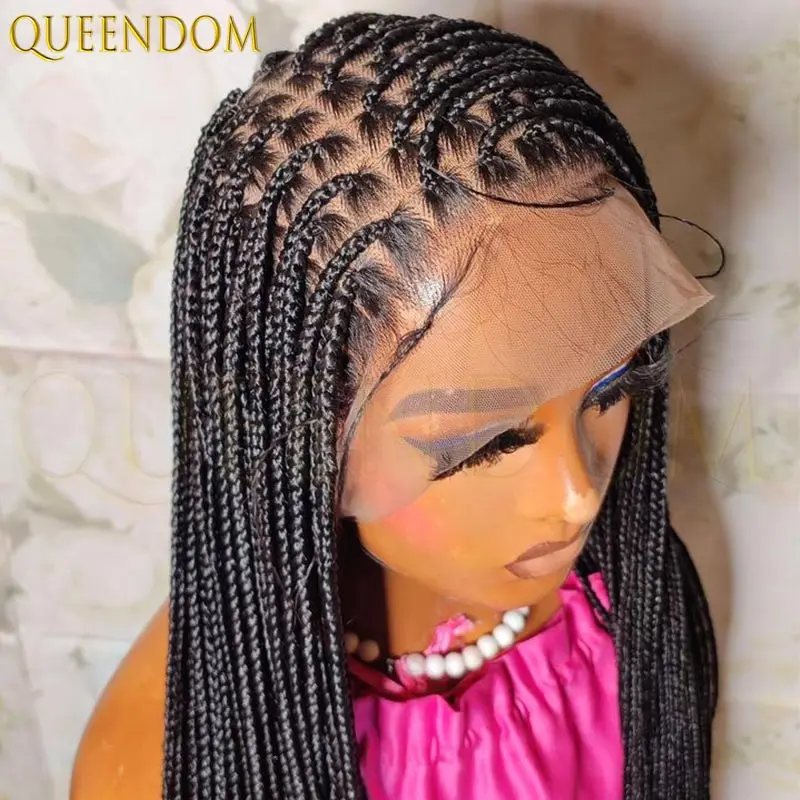 36Inch Burgundy Synthetic Long Box Braided Wig Full Lace Straight Knotless Cornrow Braid with Baby Hair for Women
36Inch Burgundy Synthetic Long Box Braided Wig Full Lace Straight Knotless Cornrow Braid with Baby Hair for Women
