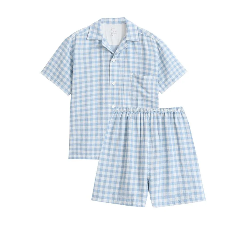 Japanese Style Women's Cotton Short Sleeve Shorts Pajamas Double Yarn Summer Loungewear Set Ultimate Comfort 2 Pieces XL Size
Japanese Style Women's Cotton Short Sleeve Shorts Pajamas Double Yarn Summer Loungewear Set Ultimate Comfort 2 Pieces XL Size