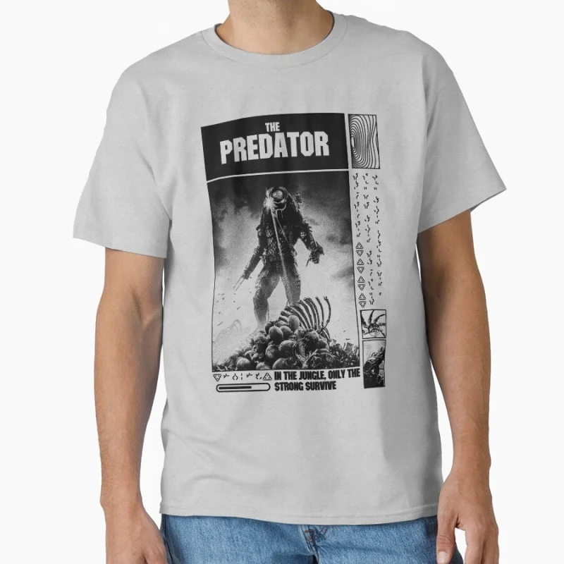 only the strongest survive Sci-Fi Predator Gift T shirt Jungle Hunter Alien Warrior Graphic Clothes All size Tops S-6XL
only the strongest survive Sci-Fi Predator Gift T shirt Jungle Hunter Alien Warrior Graphic Clothes All size Tops S-6XL