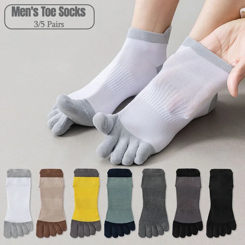 3/5 Pairs Men's Five Toe Ankle Socks Cotton Split Toe Short Crew Socks 7A Antibacterial Sweat Wicking Anti-Odor Sports Socks
3/5 Pairs Men's Five Toe Ankle Socks Cotton Split Toe Short Crew Socks 7A Antibacterial Sweat Wicking Anti-Odor Sports Socks