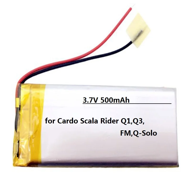 Battery for Cardo Scala Rider Q1,Q3,FM,Q-Solo Headset New Li-po Rechargeable Replacement 3.7V 500mAh WW452050PL,WW452050PL_C
Battery for Cardo Scala Rider Q1,Q3,FM,Q-Solo Headset New Li-po Rechargeable Replacement 3.7V 500mAh WW452050PL,WW452050PL_C