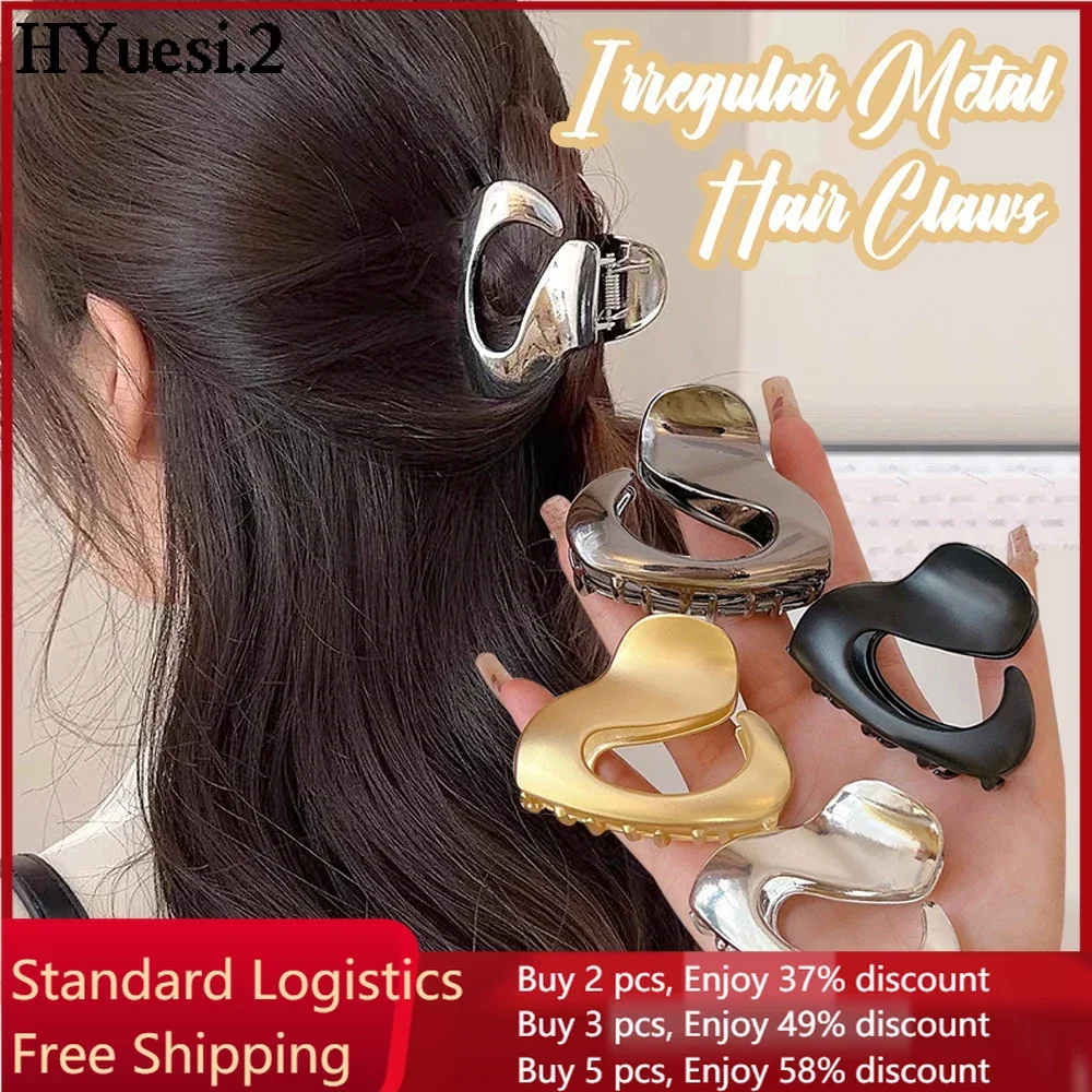 Vintage Irregular Hair Claw Clamps Non Slip Simple small metal Geometric Hair Clips for women girls summer Daily Headwear
Vintage Irregular Hair Claw Clamps Non Slip Simple small metal Geometric Hair Clips for women girls summer Daily Headwear