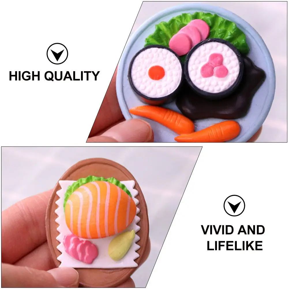 4 Pcs Sushi Ornaments Food Japanese Model Playset Desktop Mini Fake Pvc Miniatures for Decoration Simulated Toys Miniture
4 Pcs Sushi Ornaments Food Japanese Model Playset Desktop Mini Fake Pvc Miniatures for Decoration Simulated Toys Miniture