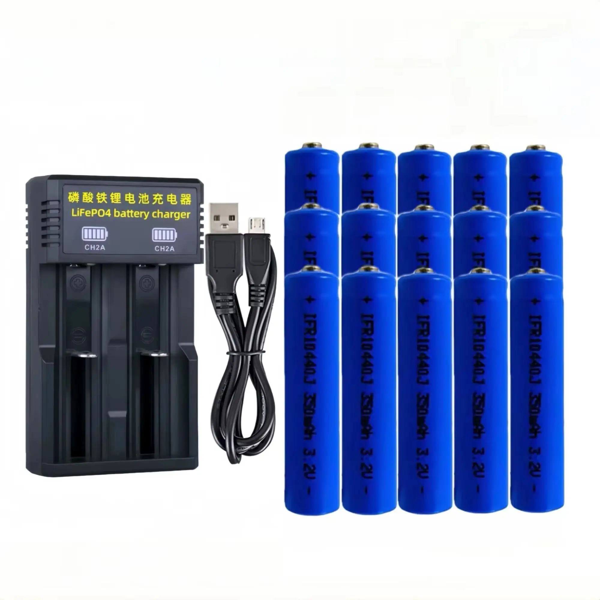 15PCS 10440 LiFePO4 Battery 3.2V 350mAh Battery Charger for Electric toothbrush Shaver Remote control machine Flashlight Juicer
15PCS 10440 LiFePO4 Battery 3.2V 350mAh Battery Charger for Electric toothbrush Shaver Remote control machine Flashlight Juicer