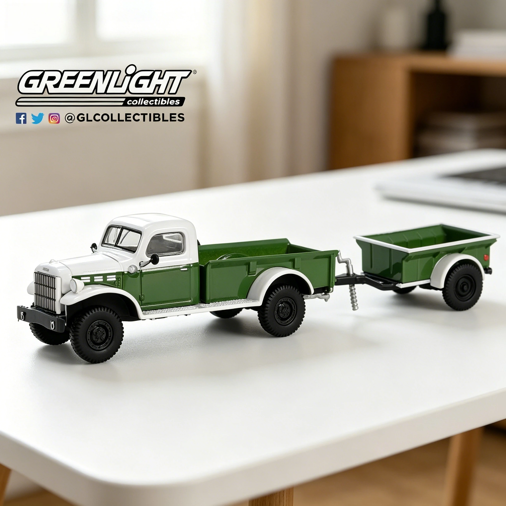 GreenLight 1:64 Hitch & Tow Series 32 -1950 Dodge Power Car & Trailer Diecast Alloy Car Model Collectible Gift
GreenLight 1:64 Hitch & Tow Series 32 -1950 Dodge Power Car & Trailer Diecast Alloy Car Model Collectible Gift