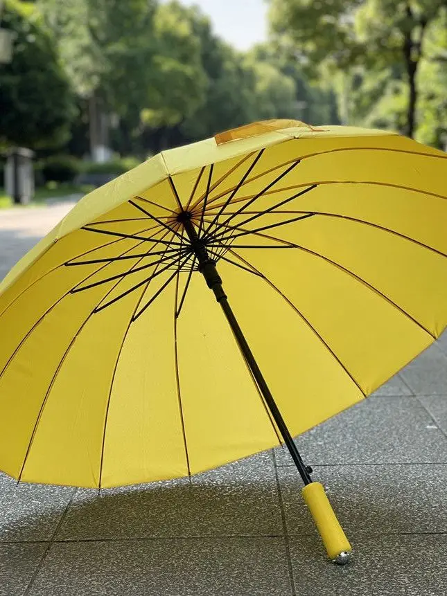 Yellow Long Handle Umbrella Windproof Rain Umbrella Couple Summer Season Iron Rod Anti Wind Home Daily Use Product
Yellow Long Handle Umbrella Windproof Rain Umbrella Couple Summer Season Iron Rod Anti Wind Home Daily Use Product