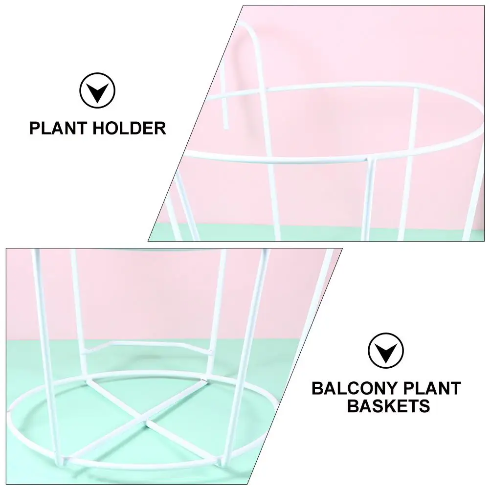 3 Pcs Metal Flower Stand Plant Holder White Hanging Planter Pot Balcony Garden Decor Plant Baskets Railing Planter
3 Pcs Metal Flower Stand Plant Holder White Hanging Planter Pot Balcony Garden Decor Plant Baskets Railing Planter