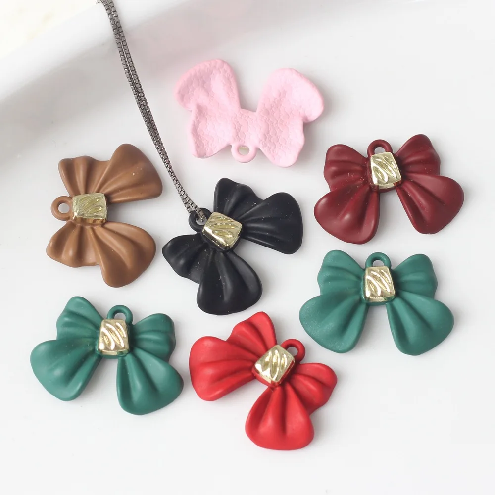 10pcs Alloy Cute Bowknot Shape Pendant Ornament Necklace Bracelet Jewelry Making Handmade DIY Accessories Supplies Craft Fashion
10pcs Alloy Cute Bowknot Shape Pendant Ornament Necklace Bracelet Jewelry Making Handmade DIY Accessories Supplies Craft Fashion
