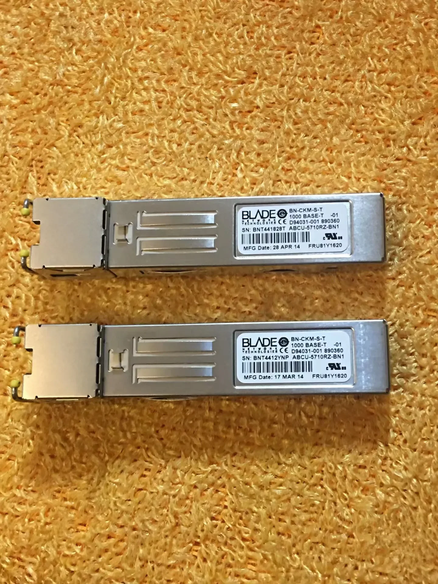 1PCS RJ45 Fiber Transceiver BN-CKM-S-T 1000BASE-T ABCU-5710RZ-BN1 D94031-001 890360/RJ45 Fiber Optic Module
1PCS RJ45 Fiber Transceiver BN-CKM-S-T 1000BASE-T ABCU-5710RZ-BN1 D94031-001 890360/RJ45 Fiber Optic Module
