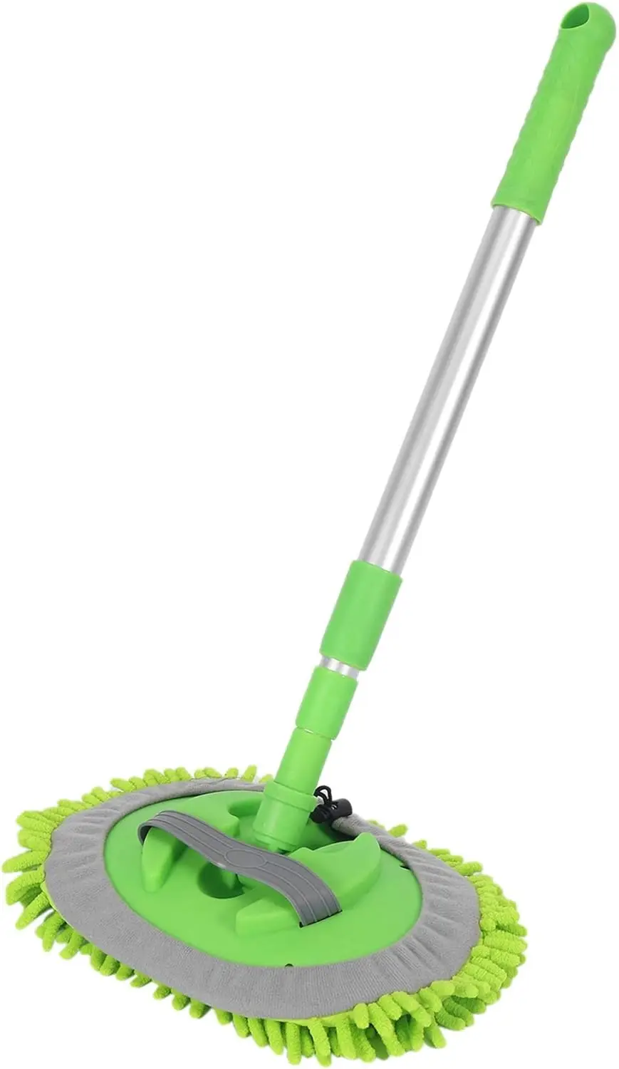 2 in 1 Car Wash Mop Mitt with Long Handle, Chenille Microfiber Car Wash Dust Brush Extension Pole 24-46In, Scratch Cleaning Tool
2 in 1 Car Wash Mop Mitt with Long Handle, Chenille Microfiber Car Wash Dust Brush Extension Pole 24-46In, Scratch Cleaning Tool