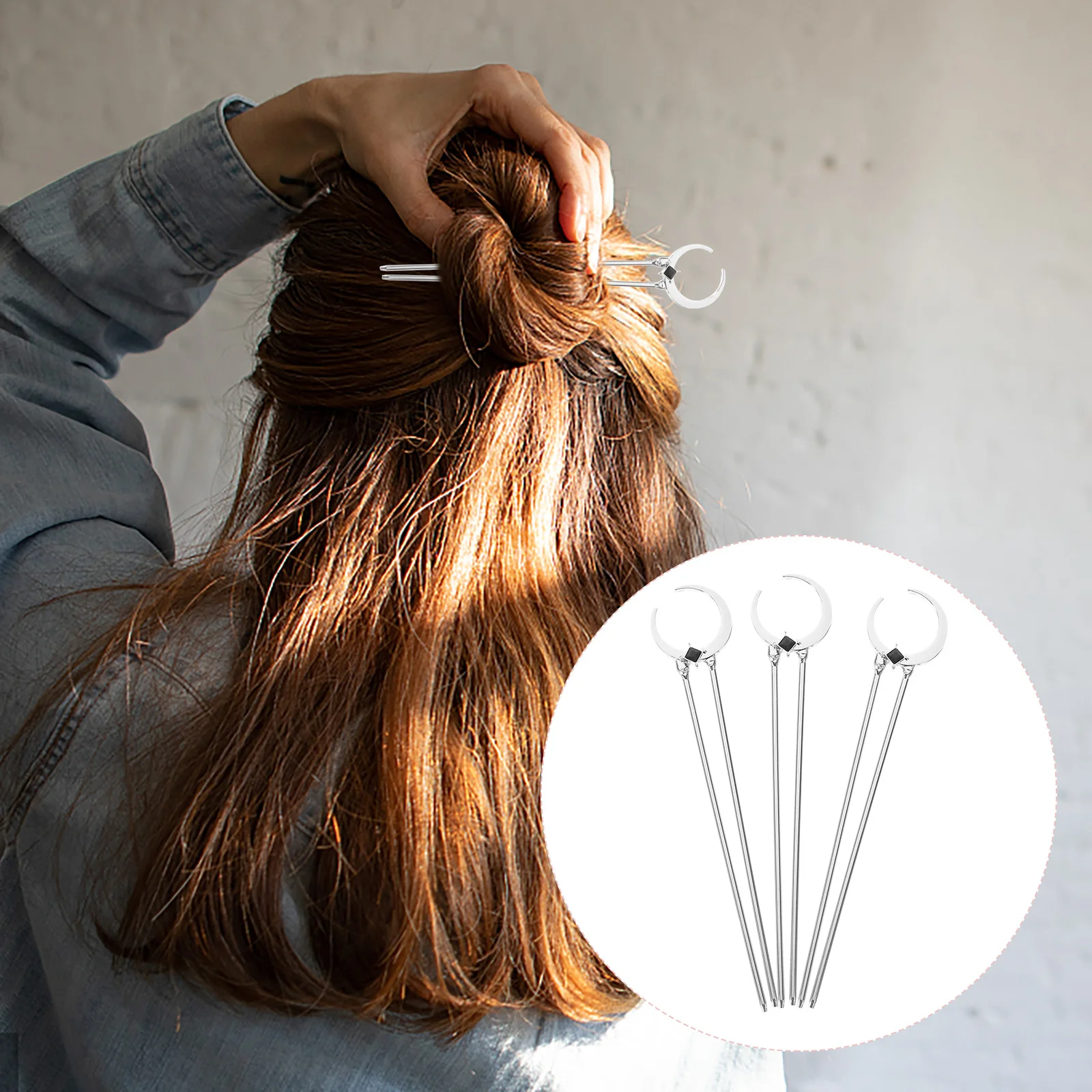 3Pcs Chopsticks Vintage Metal Accessories for Women Elegant Party Prom Bun Stick Hair Chopstick Hairpin for Women 
3Pcs Chopsticks Vintage Metal Accessories for Women Elegant Party Prom Bun Stick Hair Chopstick Hairpin for Women