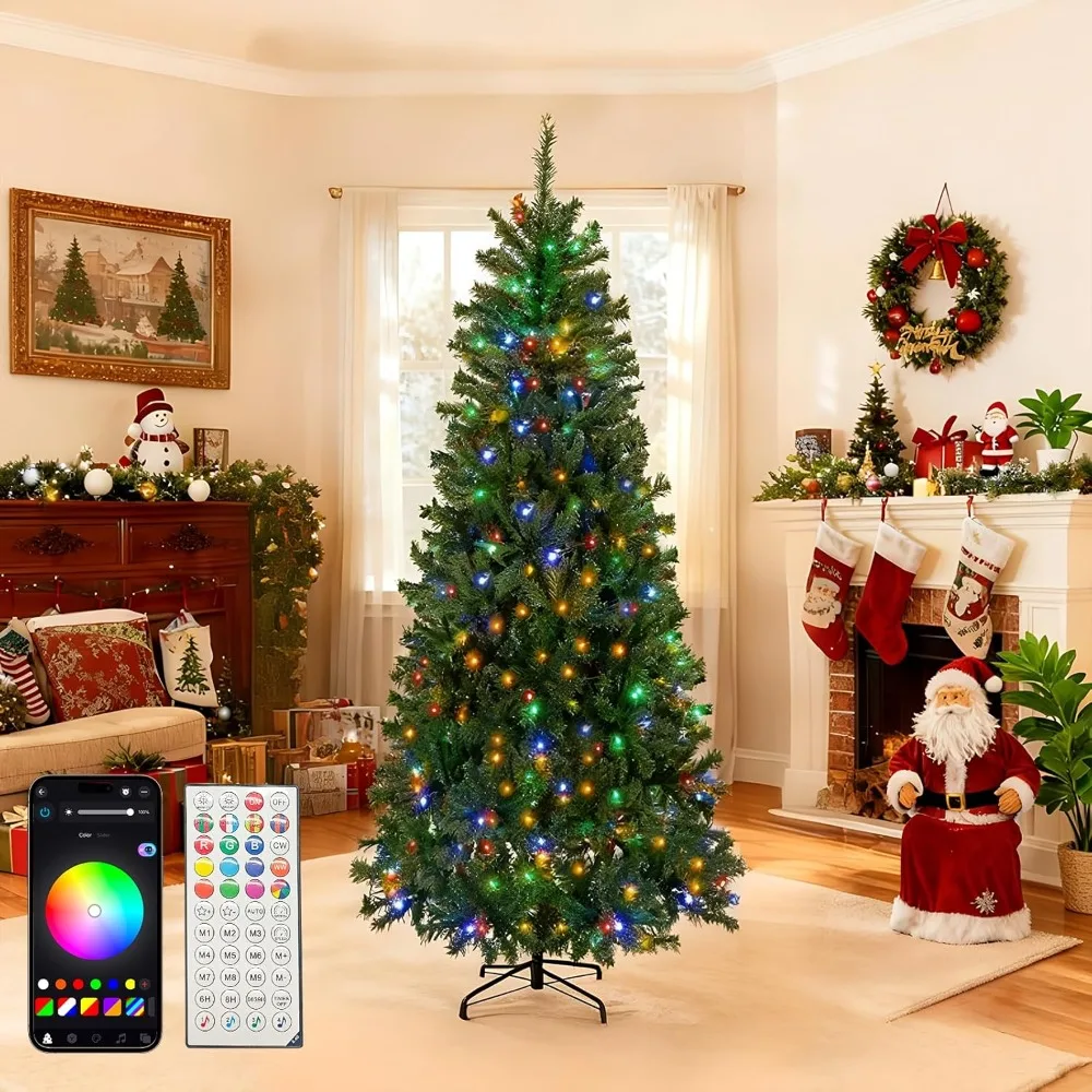 6ft Smart Christmas Tree 270 LEDs 16M Color Changing APP Remote Control Music Sync Timer
6ft Smart Christmas Tree 270 LEDs 16M Color Changing APP Remote Control Music Sync Timer