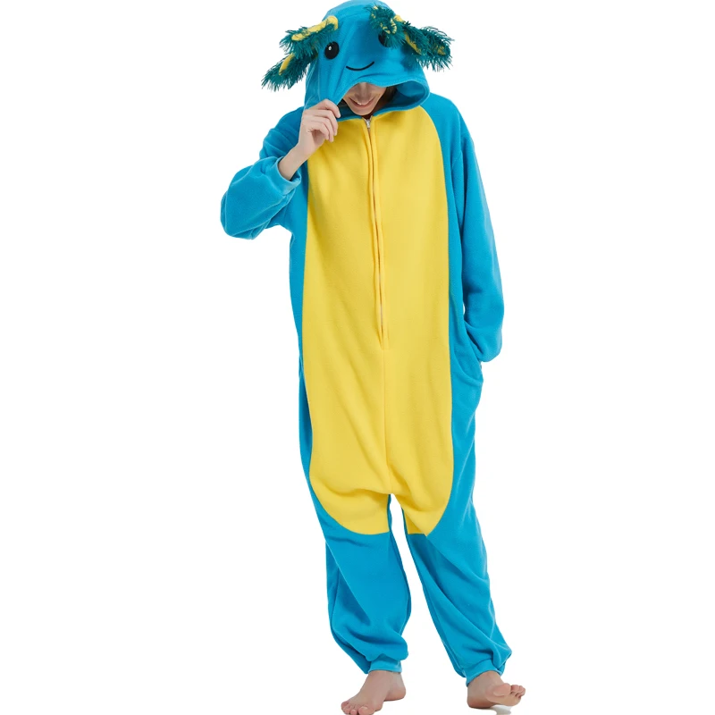 Синяя саламандра, пижама с животными, женский комбинезон с рыбой, одежда для сна для девочек, цельный подарок на день рождения в стиле аниме, костюм кигуруми для косплея
Синяя саламандра, пижама с животными, женский комбинезон с рыбой, одежда для сна для девочек, цельный подарок на день рождения в стиле аниме, костюм кигуруми для косплея