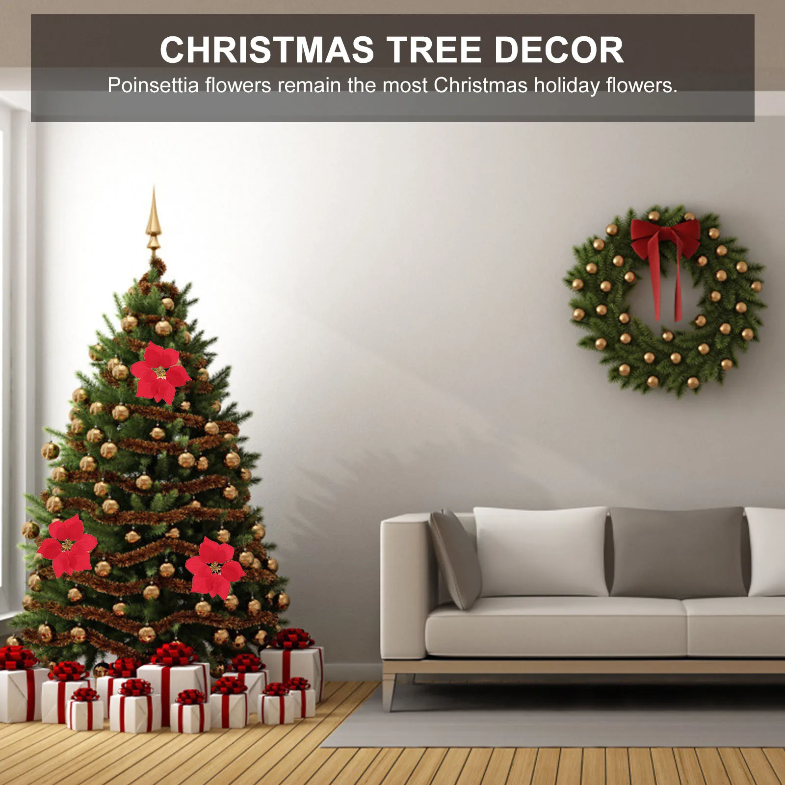 20Pcs Red Artificial Poinsettia Christmas Floral Heads Xmas Tree Decorations Front Door Wreath Centerpiece Fake Flowers Holiday
20Pcs Red Artificial Poinsettia Christmas Floral Heads Xmas Tree Decorations Front Door Wreath Centerpiece Fake Flowers Holiday