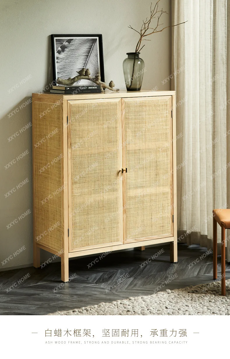 XZRattan locker, simple modern household household small apartment entrance, solid wood breathable storage cabinet
XZRattan locker, simple modern household household small apartment entrance, solid wood breathable storage cabinet